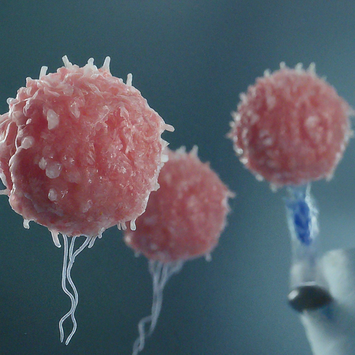 A dynamic animation depicting the journey of a CAR-T cell: extraction, modification, expansion, and infusion, culminating in a victorious attack on a cancer cell.